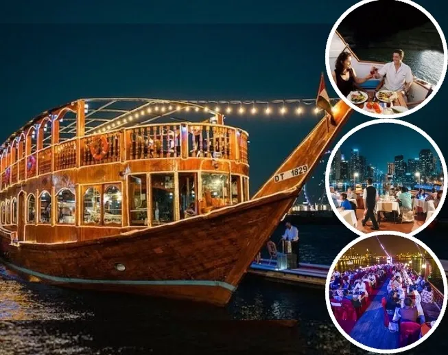 Dubai Creek Dinner Cruise boat view